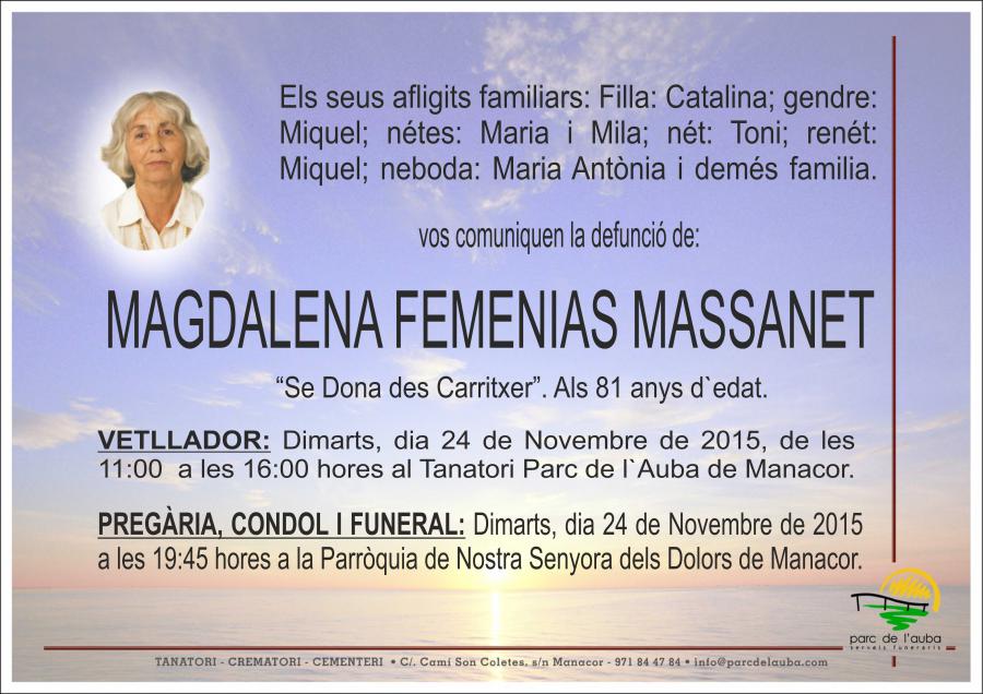 MAGDALENA FEMENIAS MASSANET