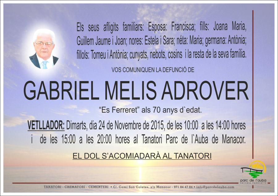 GABRIEL MELIS ADROVER