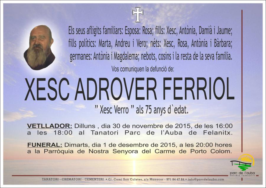 XESC ADROVER FERRIOL