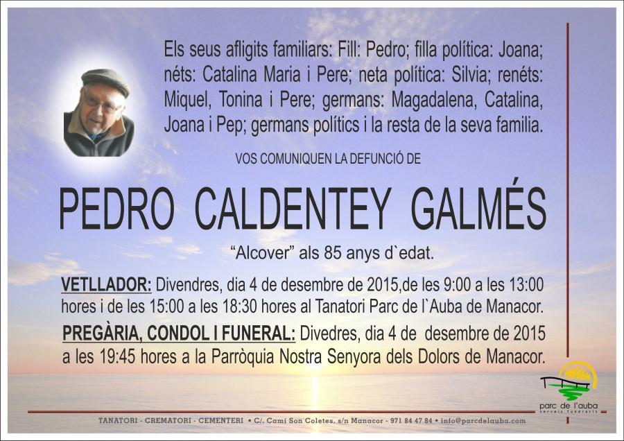 PEDRO CALDENTEY GALMÉS