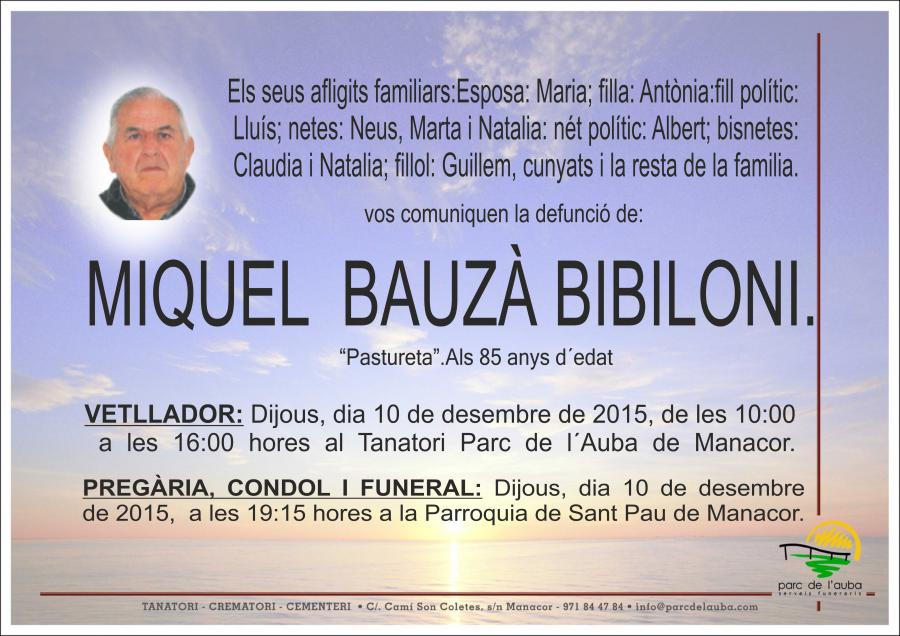 MIQUEL BAUZÀ BIBILONI