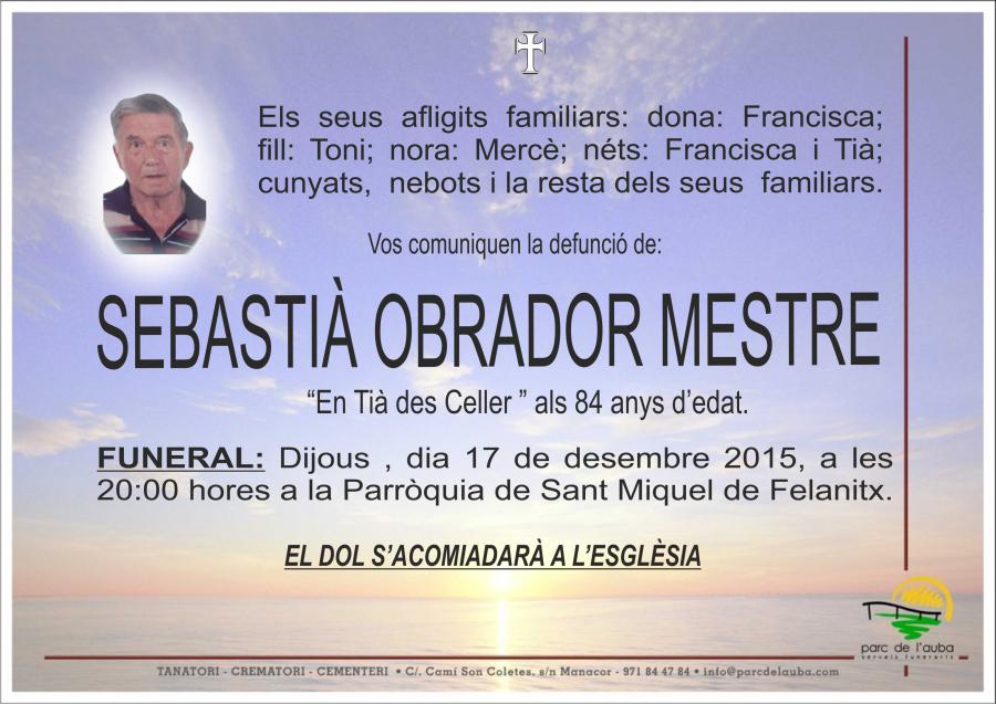 SEBASTIÀ OBRADOR MESTRE