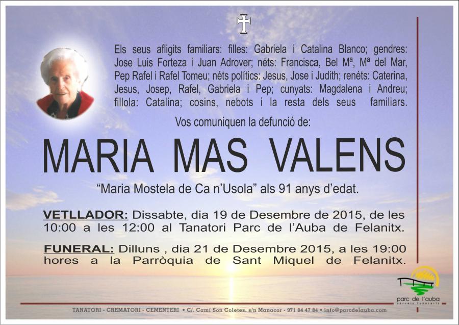 MARIA MAS VALENS