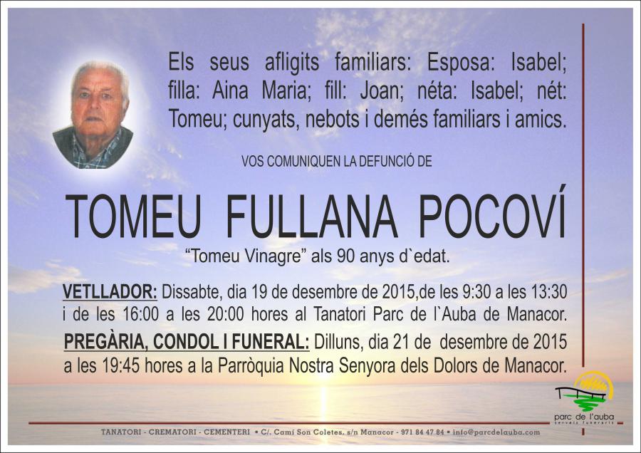TOMEU FULLANA POCOVÍ