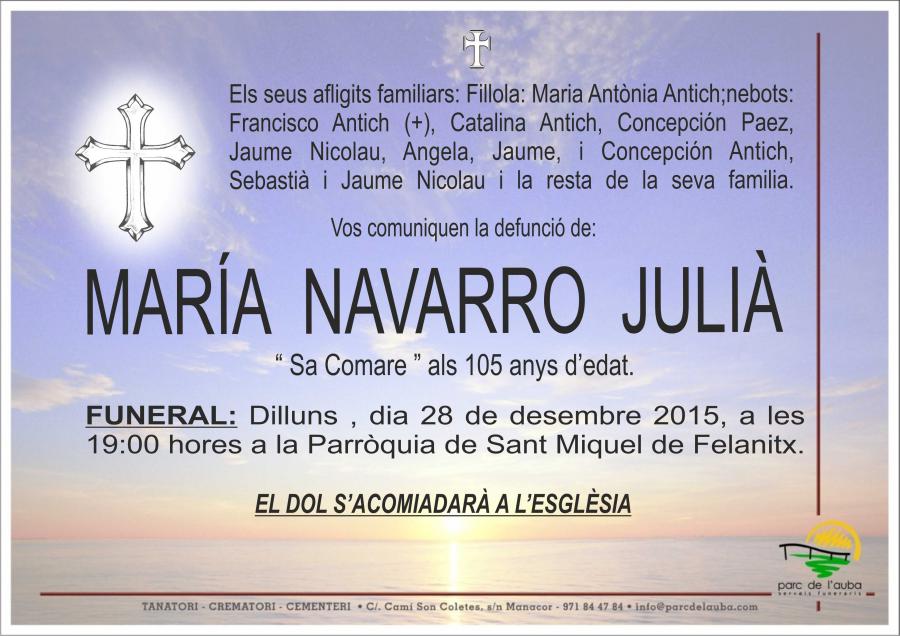 MARÍA NAVARRO JULIÀ