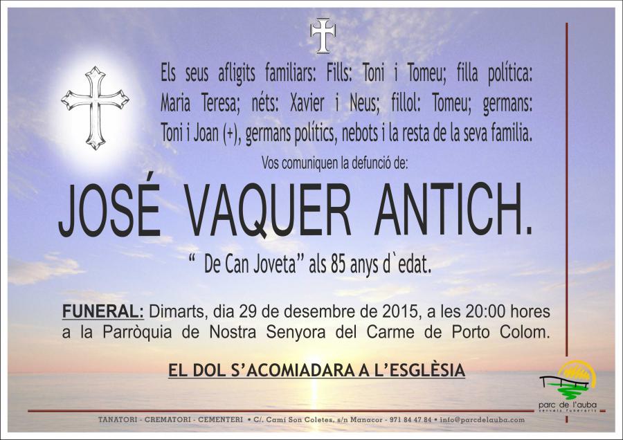 JOSE VAQUER ANTICH