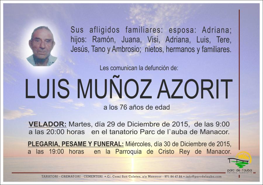 LUIS MUÑOZ AZORIT