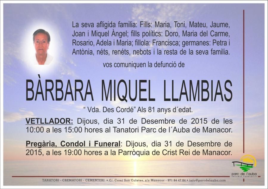 BARBARA MIQUEL LLAMBIAS