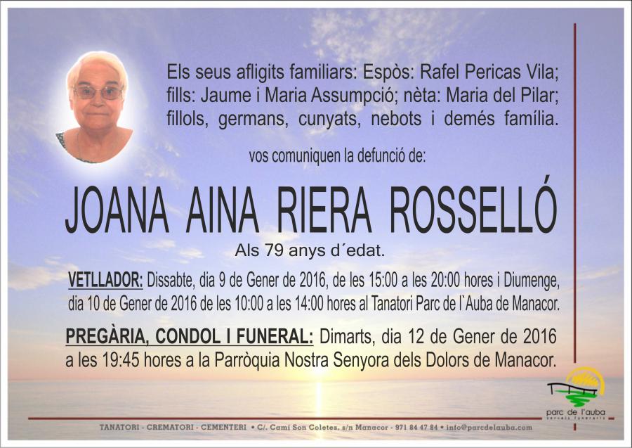 JOANA AINA RIERA ROSSELLÓ