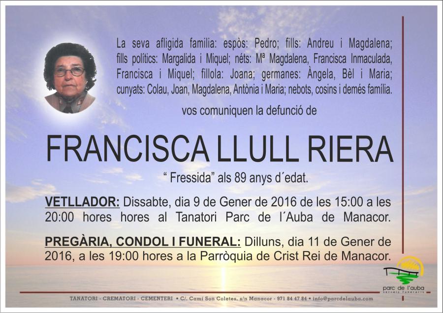 FRANCISCA LLULL RIERA