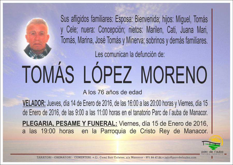 TOMÁS  LÓPEZ MORENO