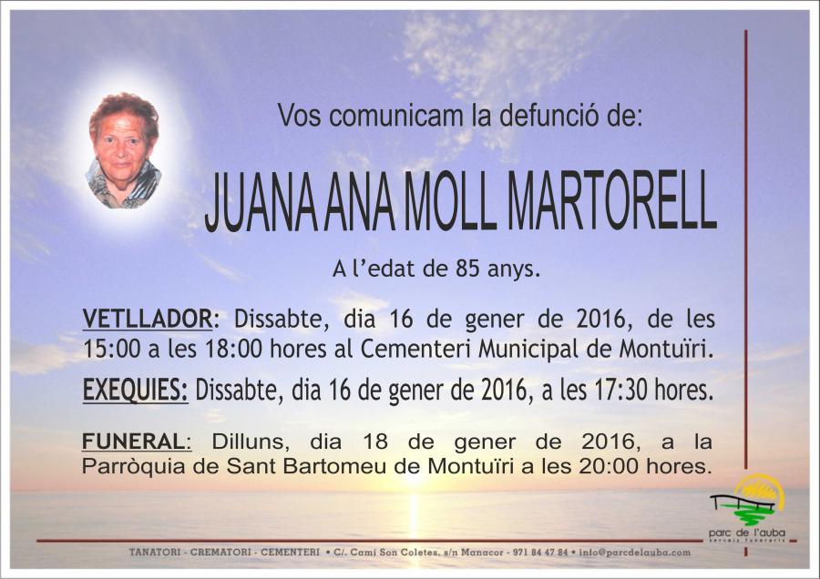 JUANA ANA MOLL MARTORELL