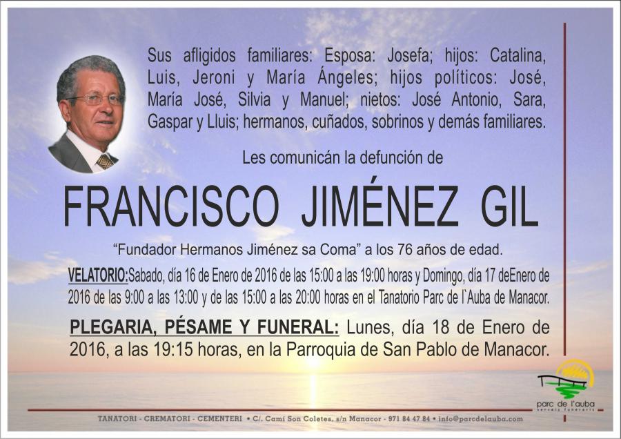 FRANCISCO JIMÉNEZ GIL