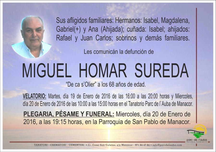 MIGUEL HOMAR SUREDA