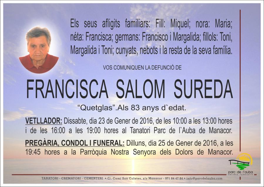 FRANCISCA SALOM SUREDA