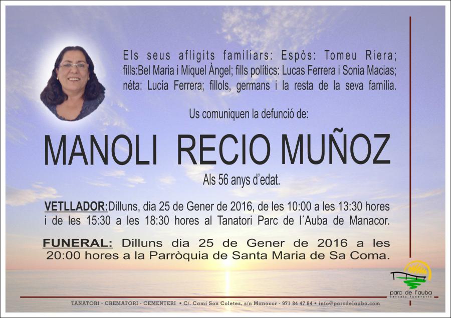 MANOLI RECIO MUÑOZ