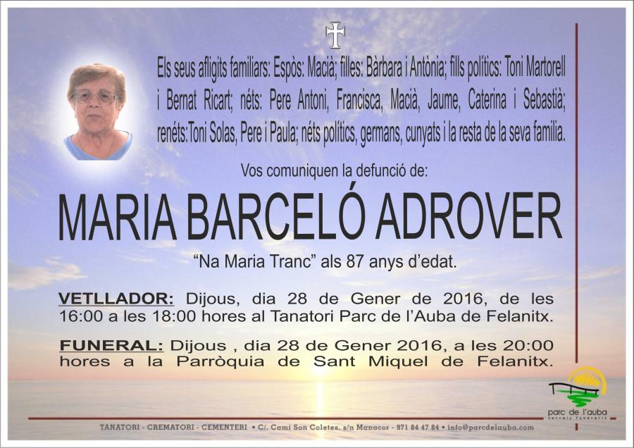 MARIA BARCELÓ ADROVER