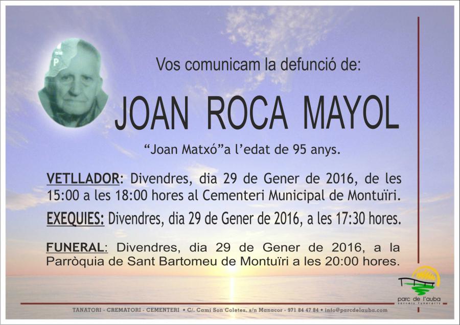 JOAN ROCA MAYOL