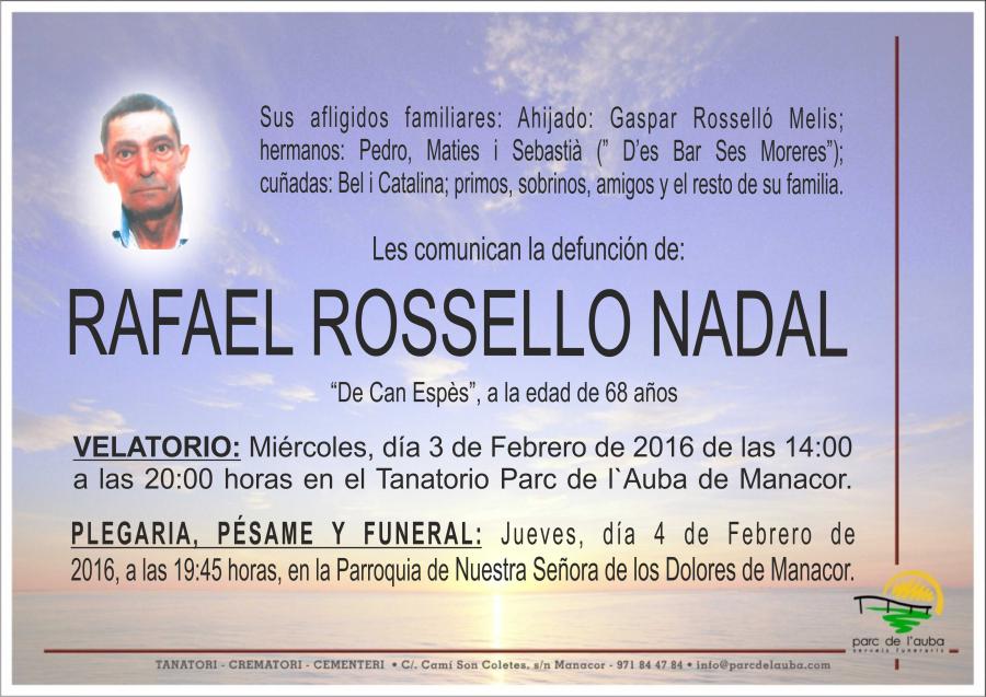 RAFAEL ROSSELLO NADAL