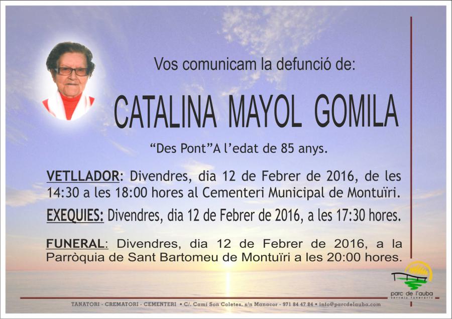 CATALINA MAYOL GOMILA