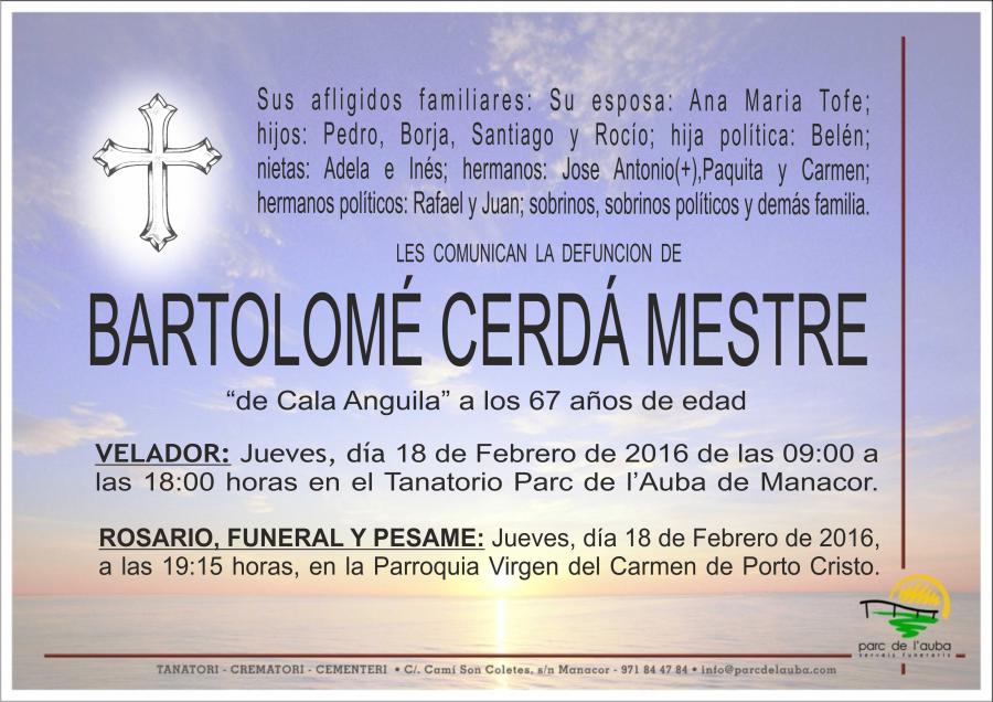 BARTOLOMÉ CERDÁ MESTRE