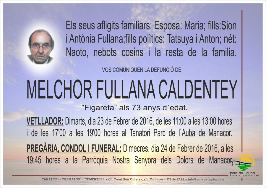 MELCHOR FULLANA CALDENTEY