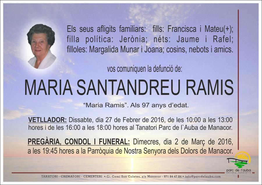 MARIA SANTANDREU RAMIS