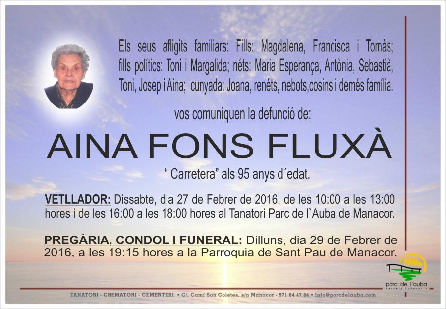 AINA FONS FLUXÀ