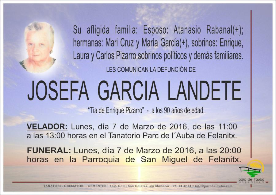 JOSEFA GARCIA LANDETE