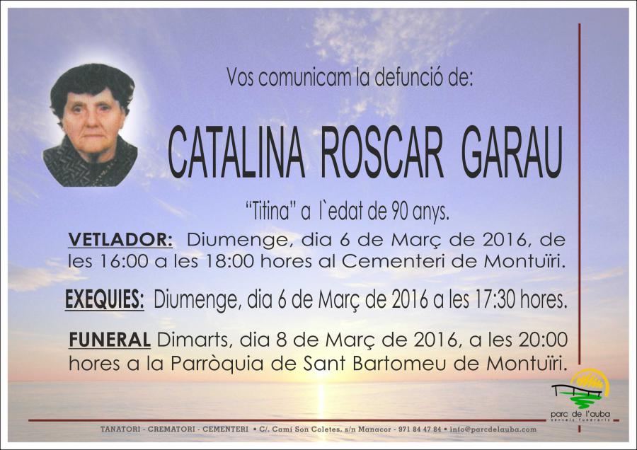 CATALINA  ROSCAR GARAU