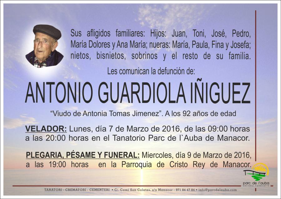 ANTONIO GUARDIOLA IÑIGUEZ