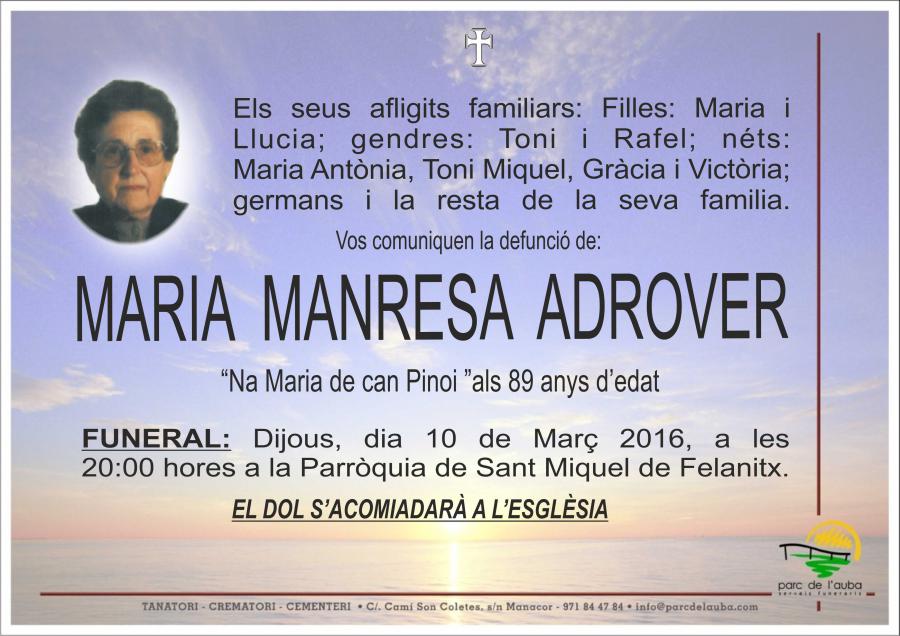MARIA MANRESA ADROVER