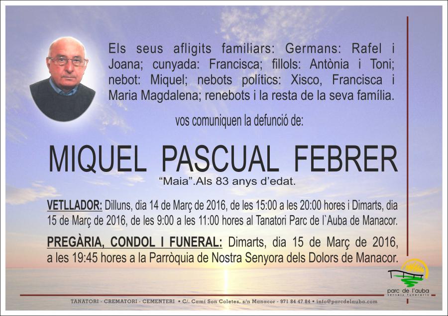 MIQUEL PASCUAL FEBRER