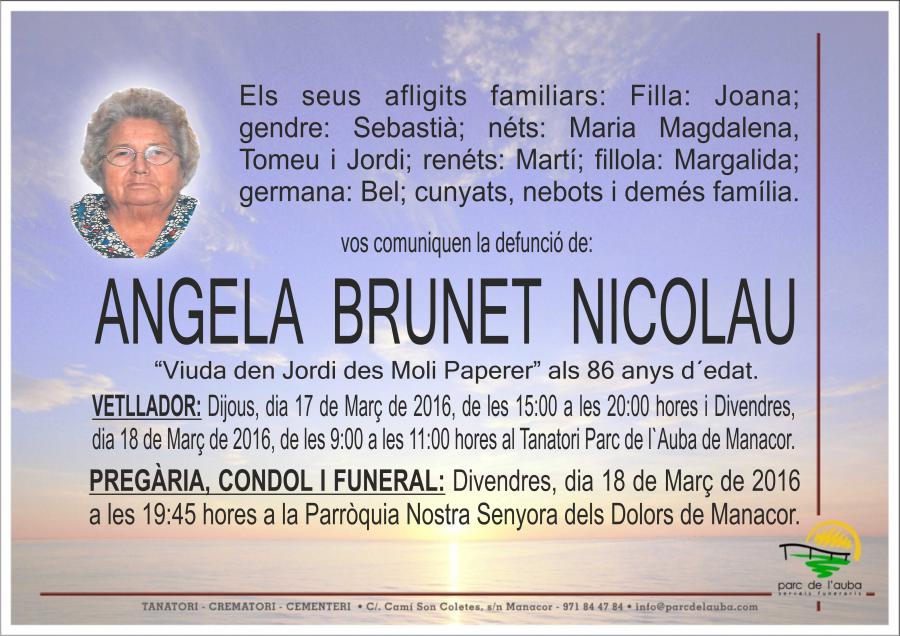 ANGELA BRUNET NICOLAU