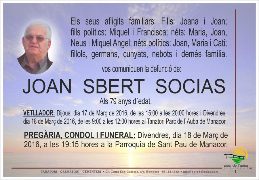 JOAN SBERT SOCIAS