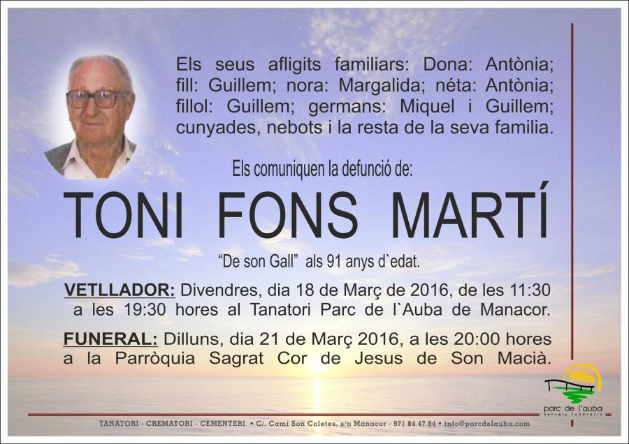 TONI FONS MARTÍ