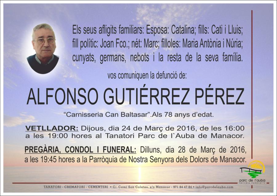 ALFONSO GUTIÉRREZ PÉREZ