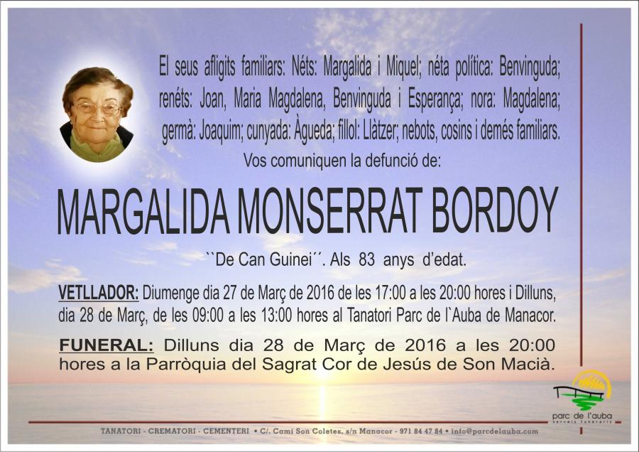 MARGALIDA MONSERRAT BORDOY