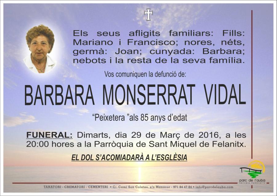 BARBARA MONSERRAT VIDAL