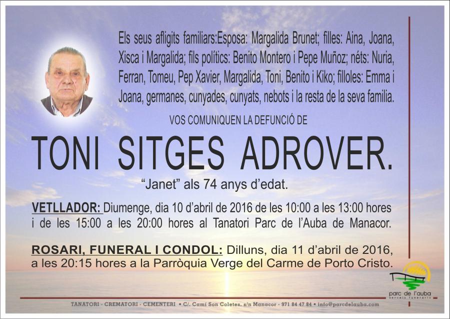 TONI SITGES ADROVER