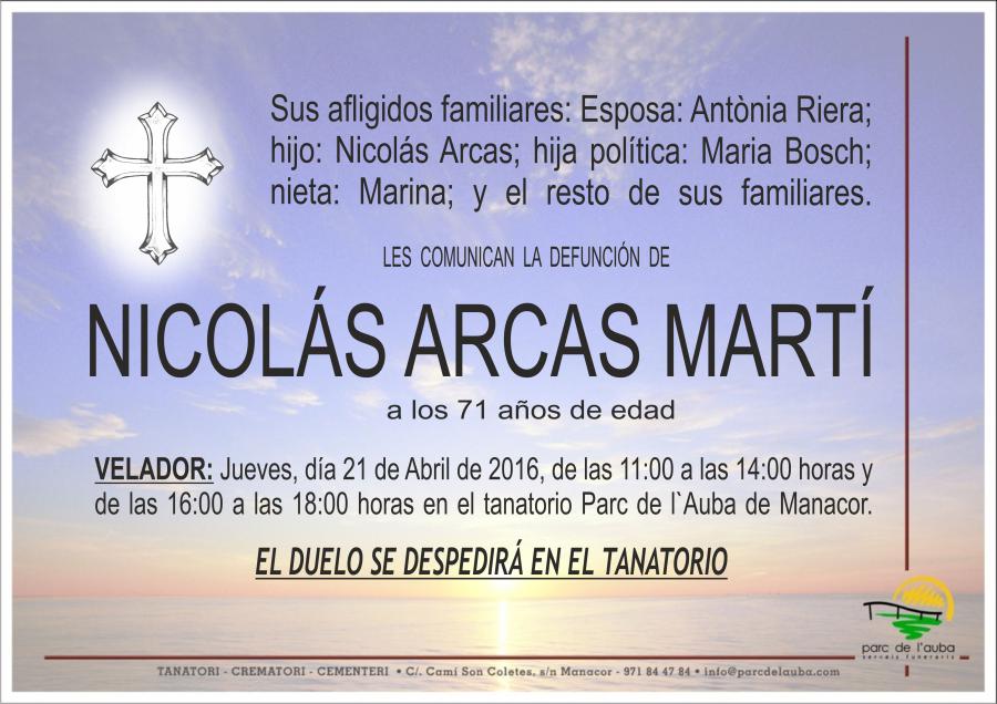 NICOLÁS ARCAS MARTÍ