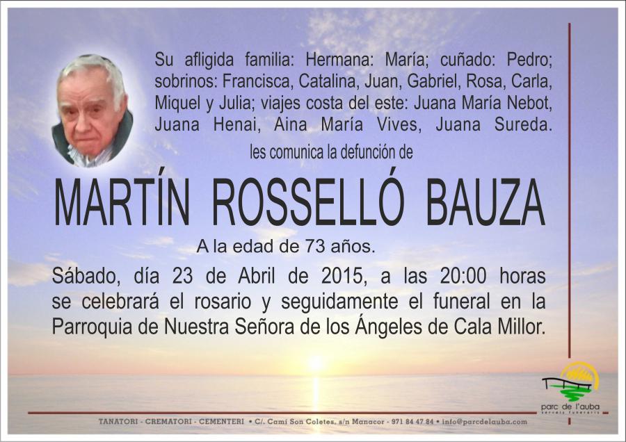 MARTÍN ROSSELLÓ BAUZA