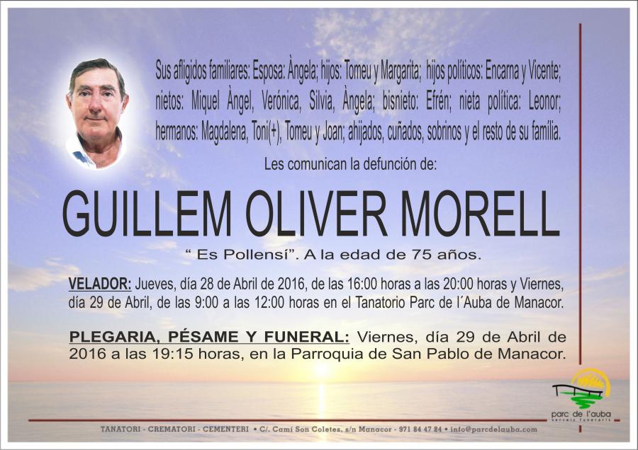 GUILLEM OLIVER MORELL