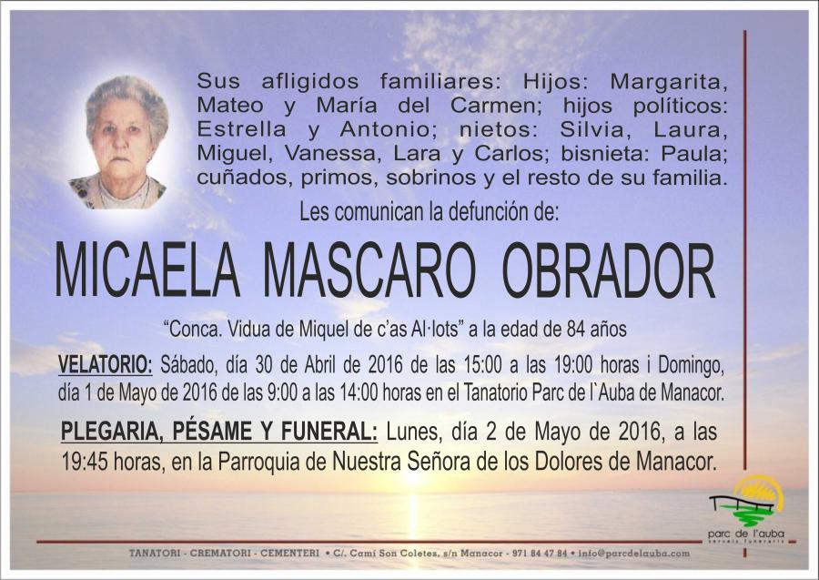 MICAELA MASCARO OBRADOR