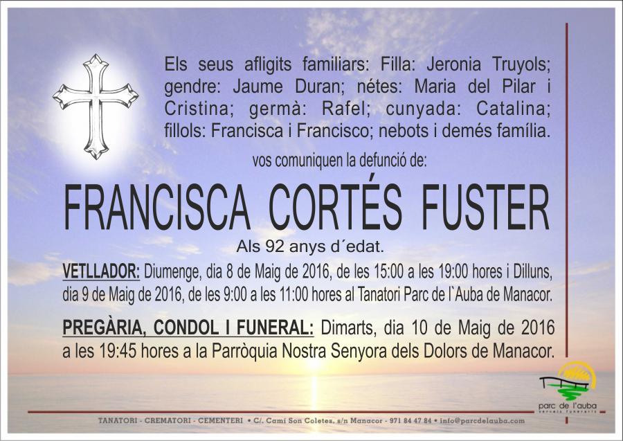 FRANCISCA CORTÉS FUSTER