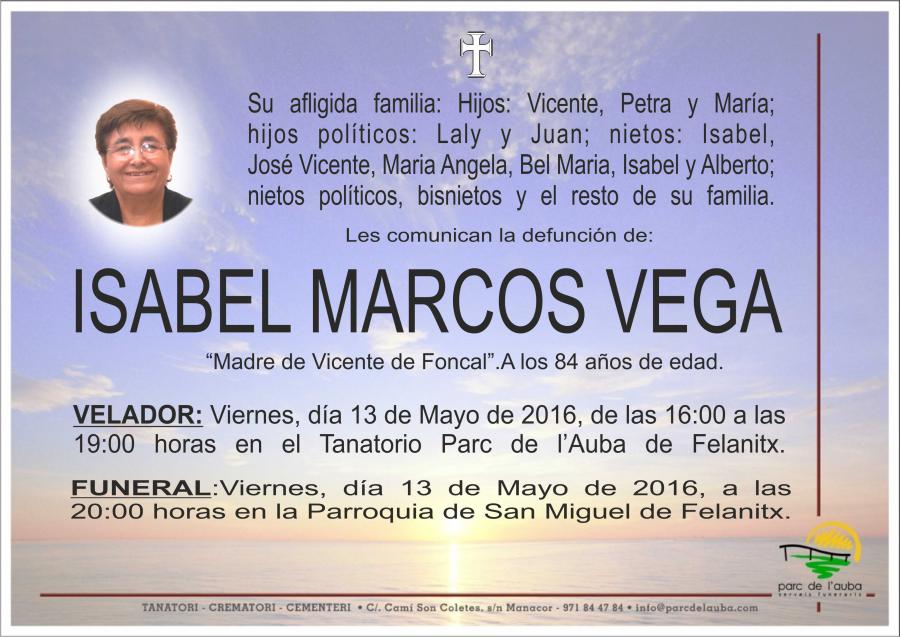 ISABEL MARCOS VEGA