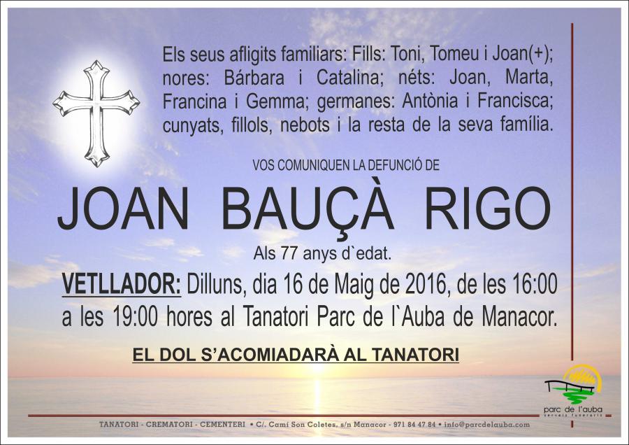 JOAN BAUÇÀ RIGO