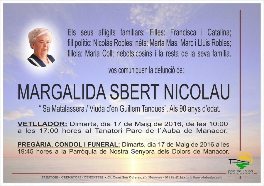 MARGALIDA SBERT NICOLAU