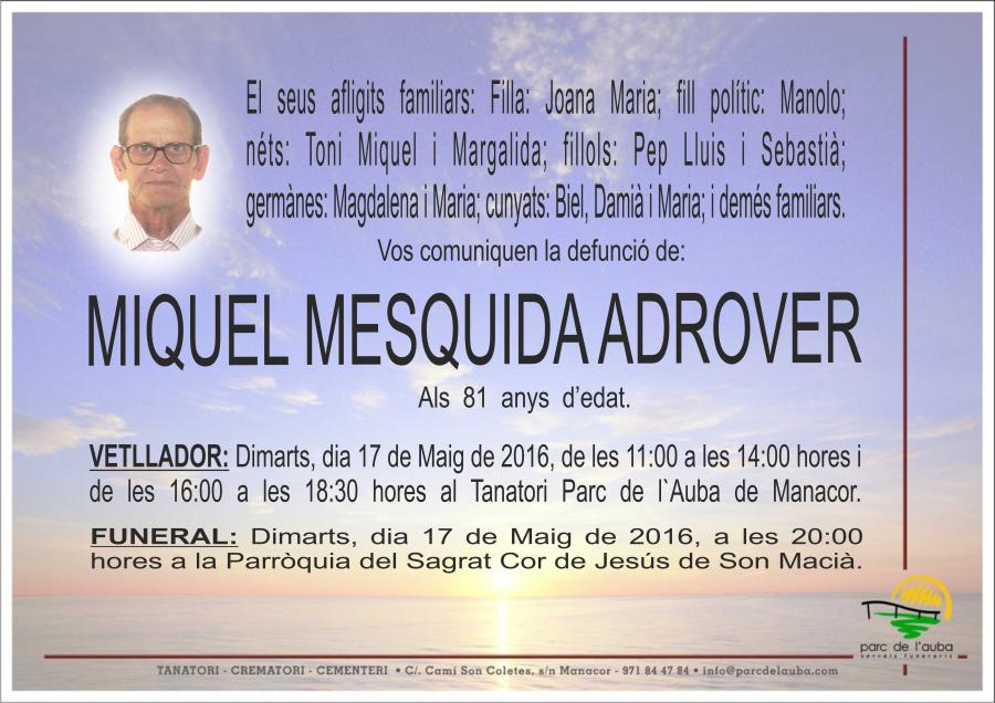 MIQUEL MESQUIDA ADROVER