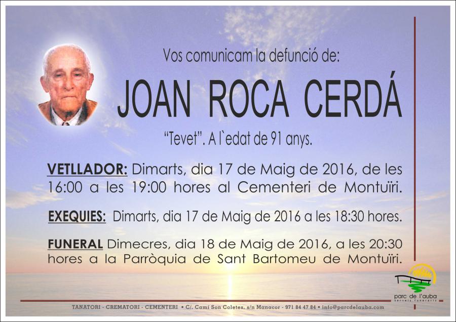 JOAN ROCA CERDÁ